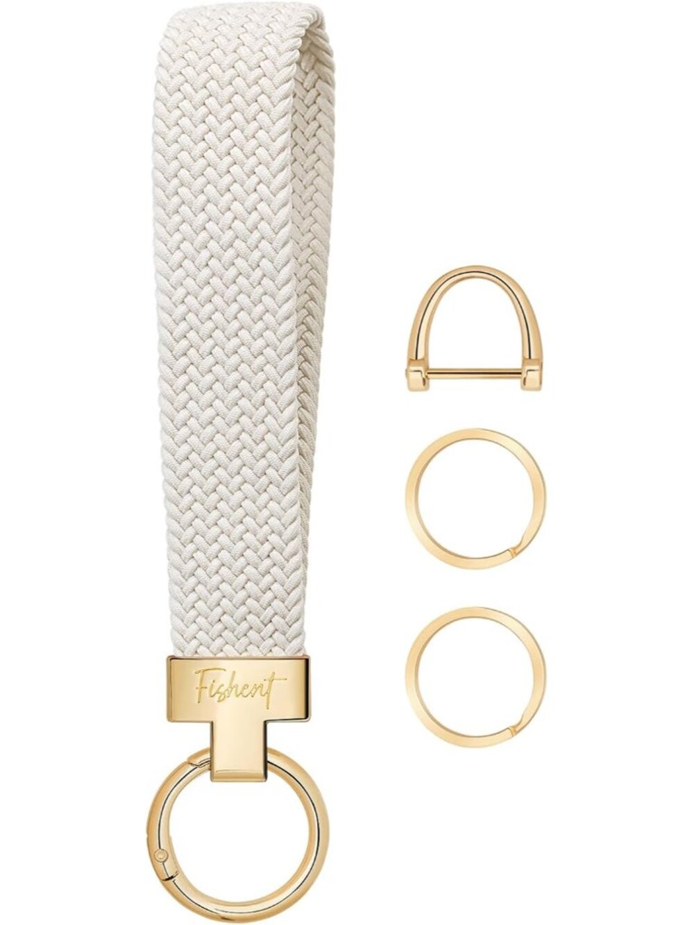 Stretchy Wristlet Keychain, Cute Key Chain with Keyrings